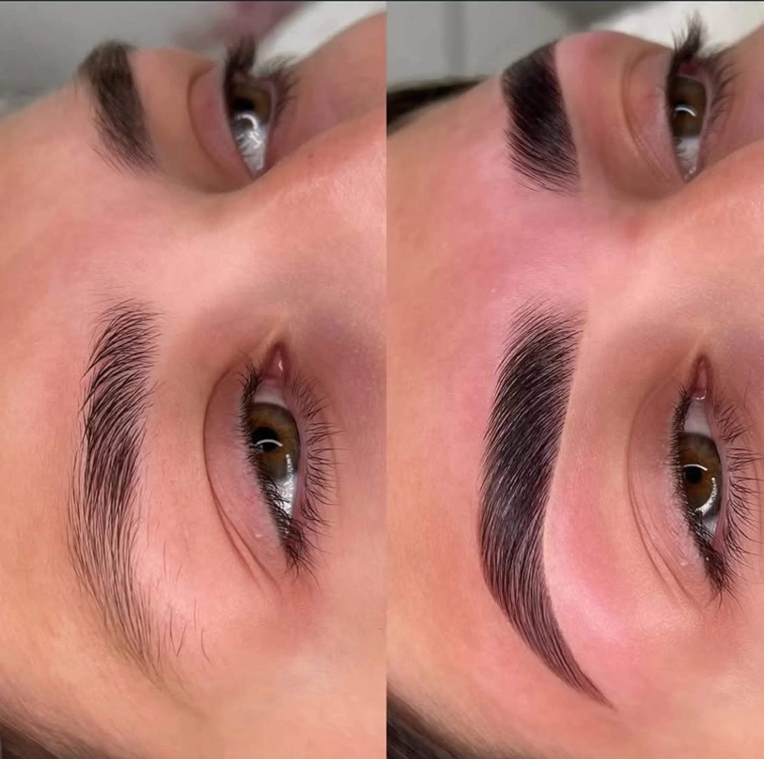 feathered vs powder brows